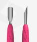 Preview: FF Staleks Nagelhautschieber "Gummy" UNIQ 10 TYP 2 mit Silikongriff