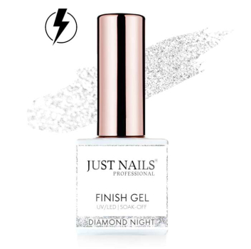 JUSTNAILS Finish Gel - Flash Diamond Night 10ml