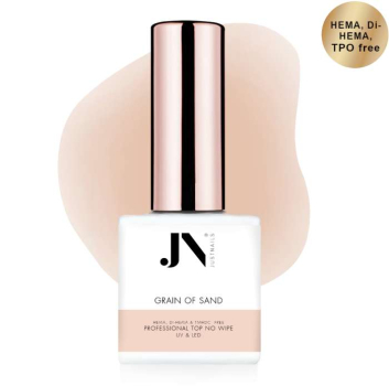 JUSTNAILS HEMA FREE - No Wipe Finish Gel 10ml - GRAIN OF SAND