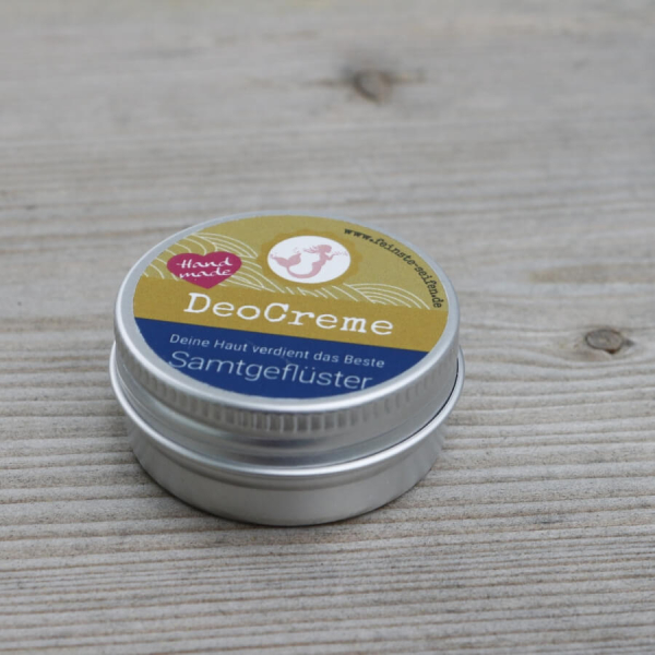 Feinste Seifen Mini DeoCreme *Samtgeflüster* im Pocketformat