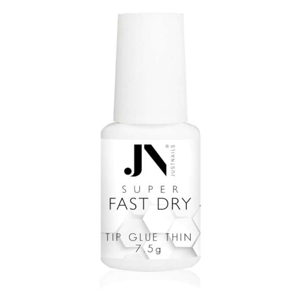JUSTNAILS Tip Kleber SUPER FAST DRY Nagelkleber in Pinselflasche 10g