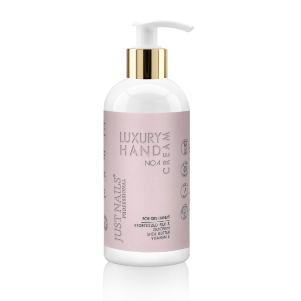 JUSTNAILS Hand & Nail Care Cream 150ml - No.4 Sheabutter & Leinsamenöl Silk