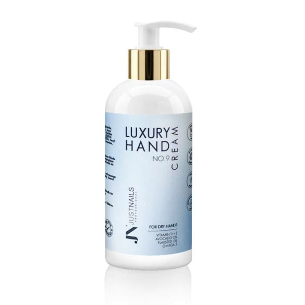 JUSTNAILS Hand & Nail Care Cream 150ml - No.9 Avocado & LeinÖl Omega3