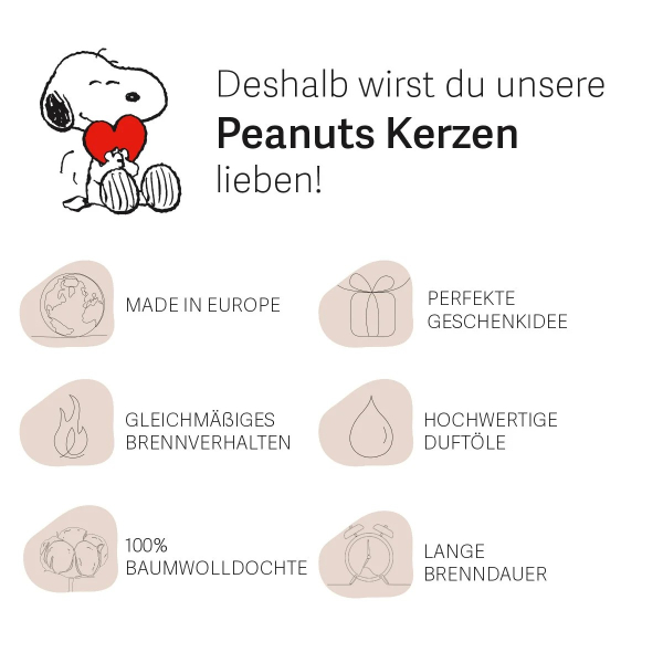 Duftkerze Peanuts Be Happy - 250g